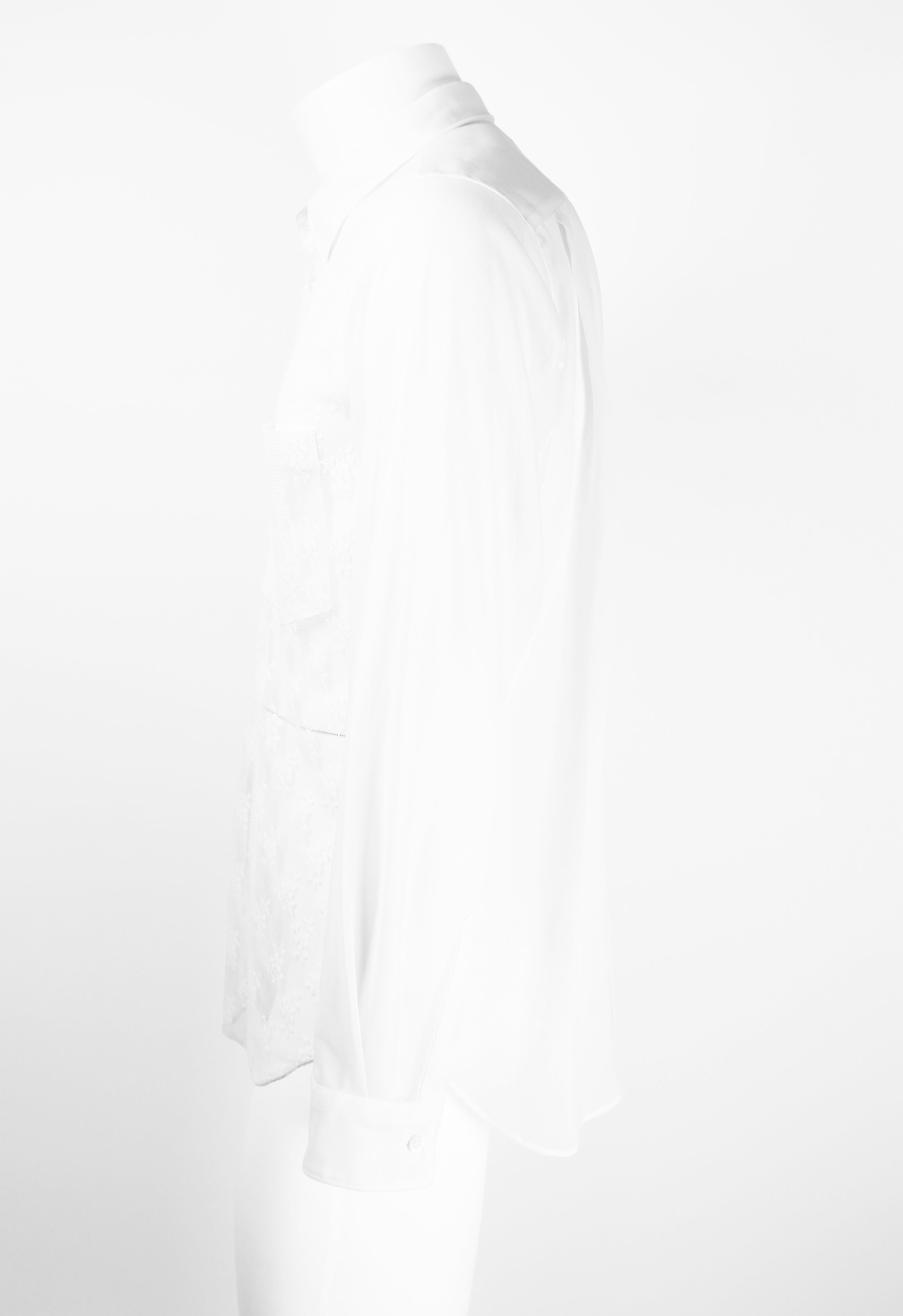 COMME DES GARCONS HOMME PLUS SS 2015 SHEER FLORAL LACE SHIRT