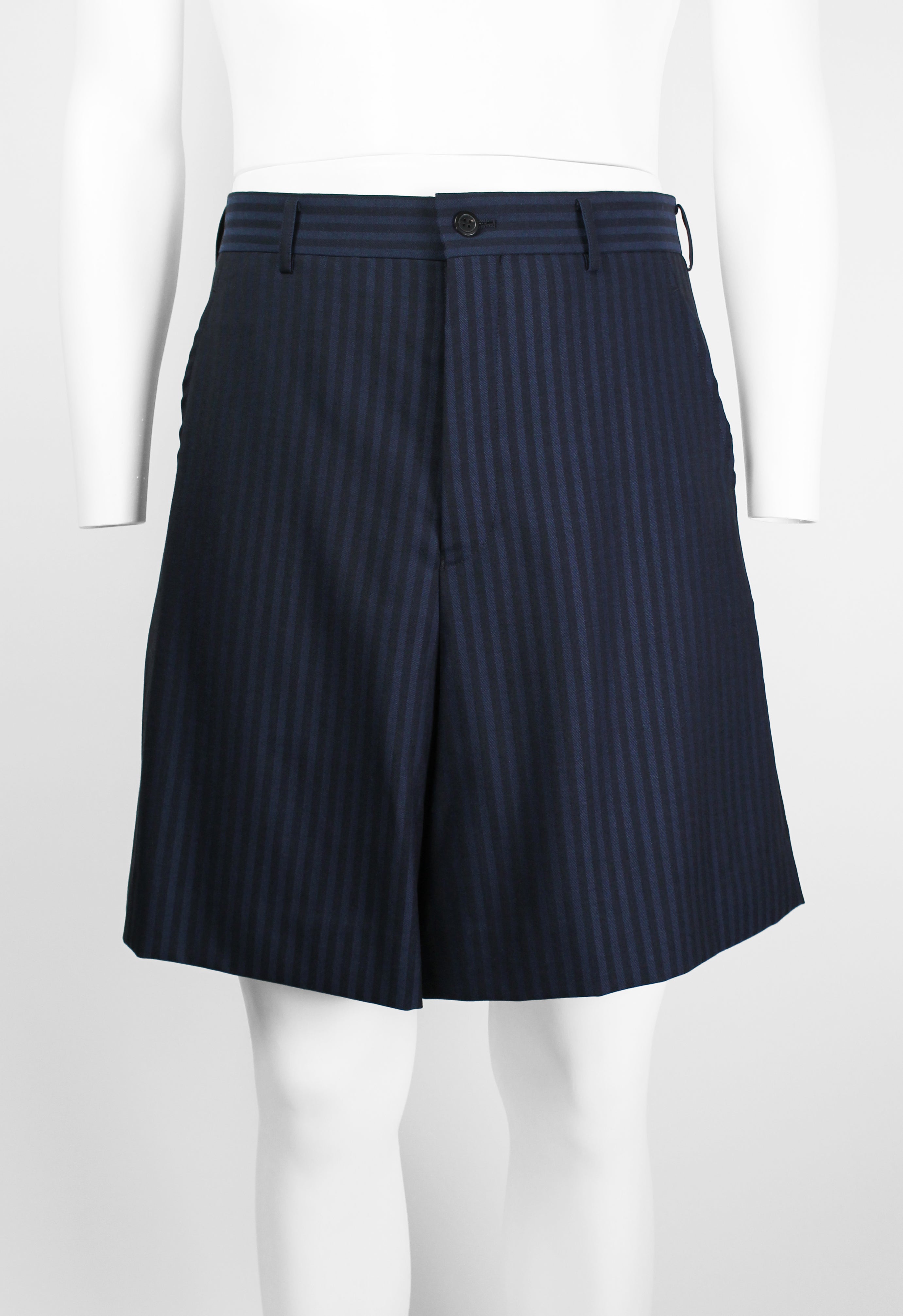 COMME DES GARCONS HOMME PLUS FW 2015 STRIPED WIDE SHORTS