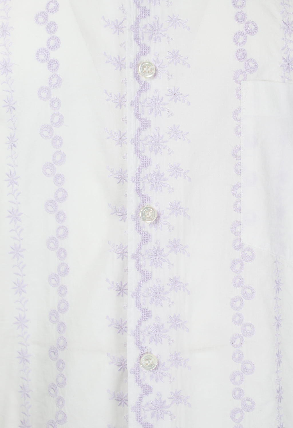 COMME DES GARCONS SS 1994 EBROIDERED FLOWER SHIRT