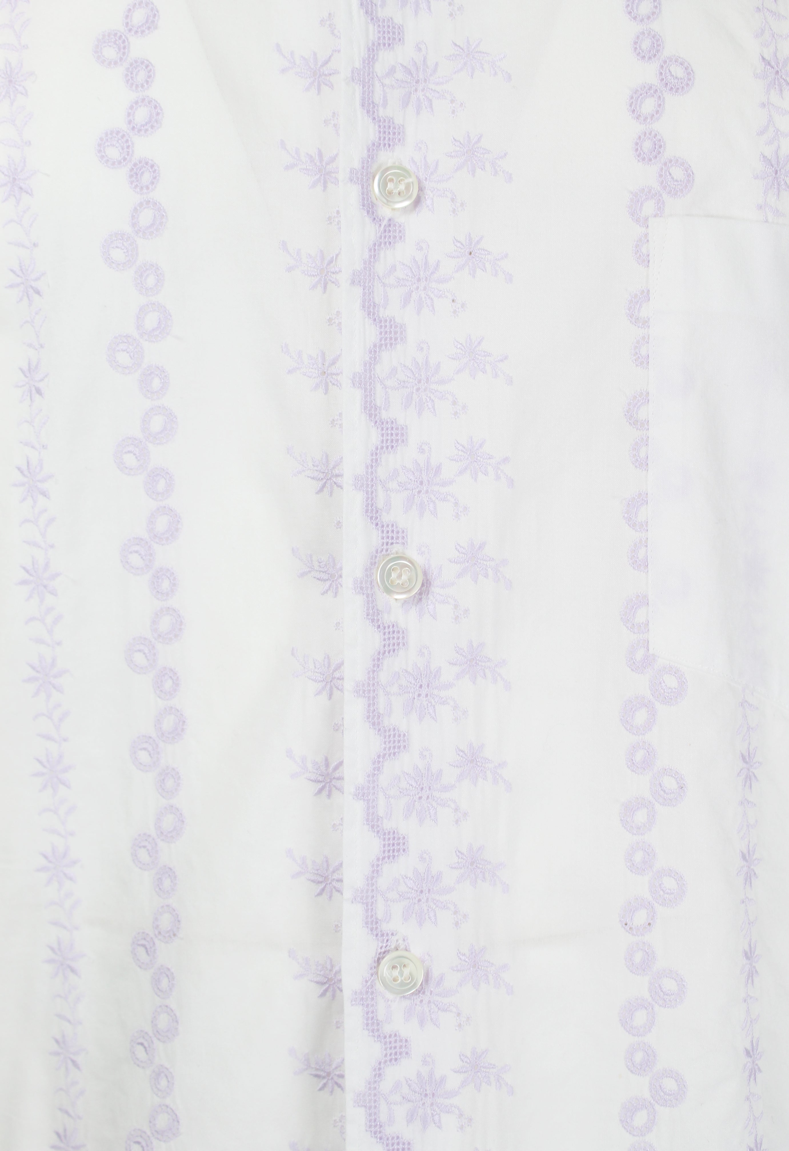 COMME DES GARCONS SS 1994 EBROIDERED FLOWER SHIRT