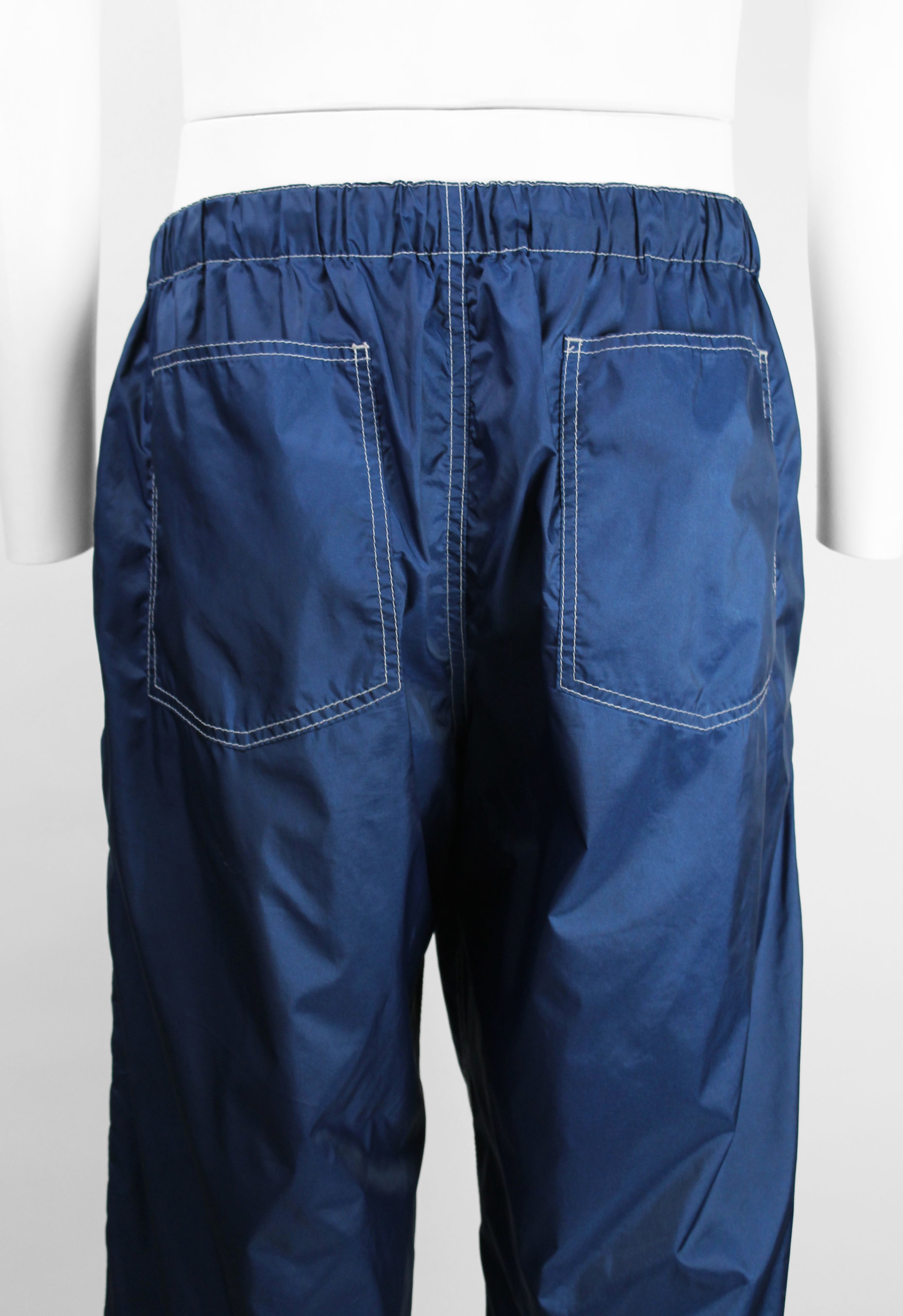 COMME DES GARÇONS HOMME PLUS チノパン　紺 COMME DES GARCONS HOMME PLUS SS 2004 BLUE NYLON TROUSERS