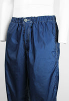 COMME DES GARCONS HOMME PLUS SS 2004 BLUE NYLON TROUSERS