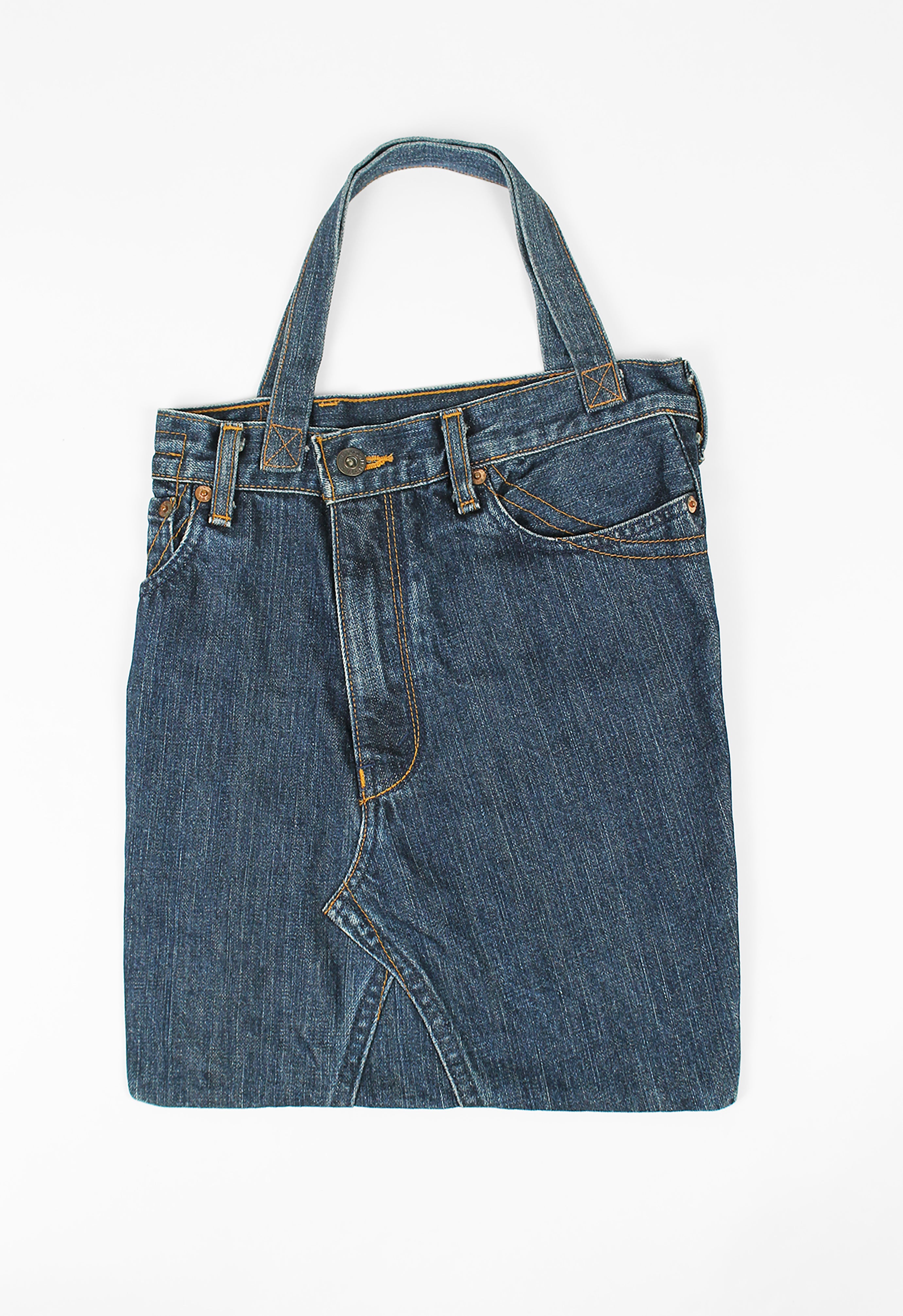 COMME DES GARCONS RECONSTRUCTED LEVI'S JEANS TOTE BAG