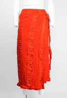 COMME DES GARCONS ROBE DE CHAMBRE 1999 RED PANELLED WRAP SKIRT