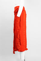 COMME DES GARCONS ROBE DE CHAMBRE 1999 RED PANELLED WRAP SKIRT