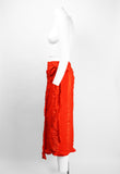 COMME DES GARCONS ROBE DE CHAMBRE 1999 RED PANELLED WRAP SKIRT