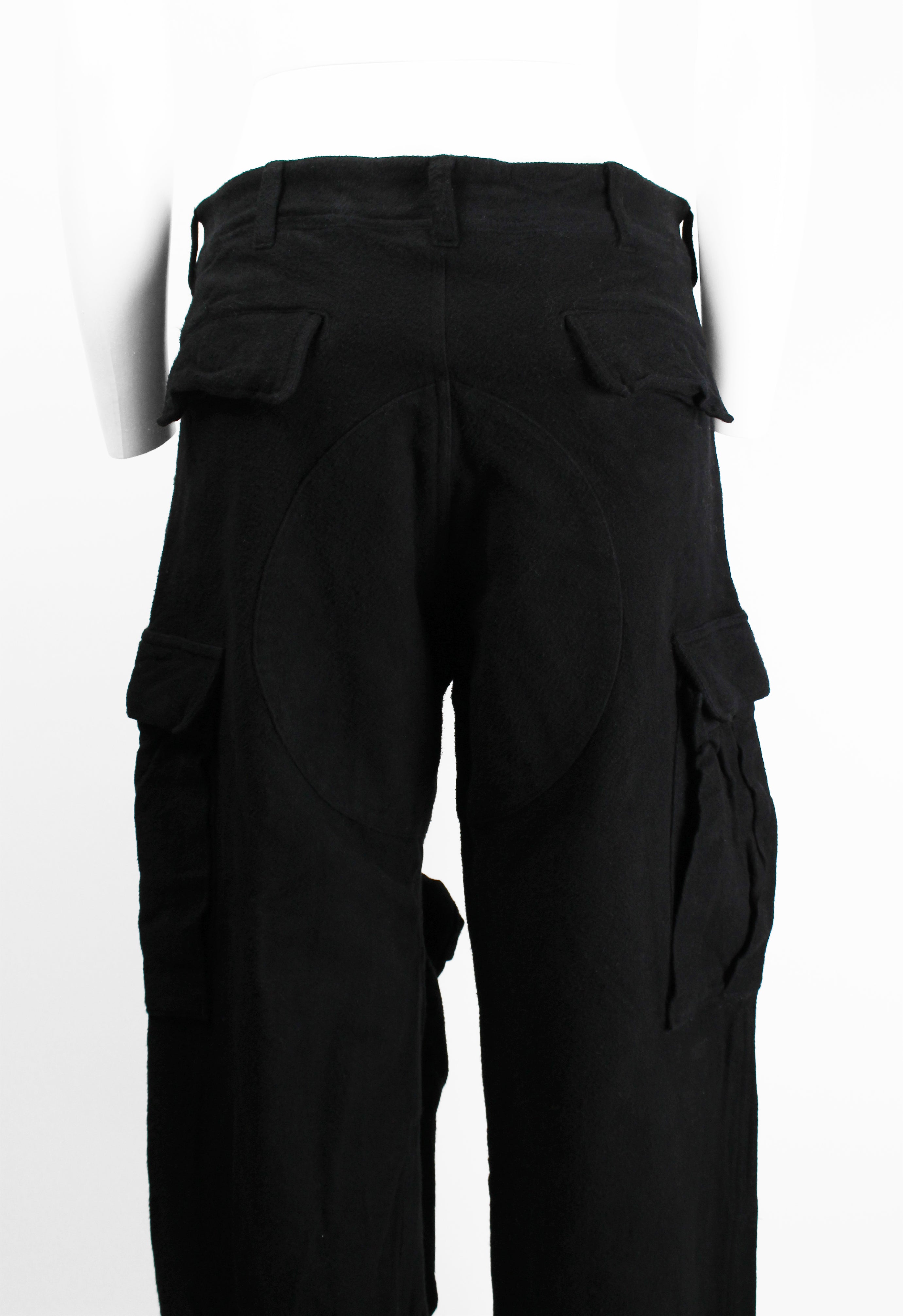 COMME DES GARCONS SS 2003 CARGO KNOT TROUSERS