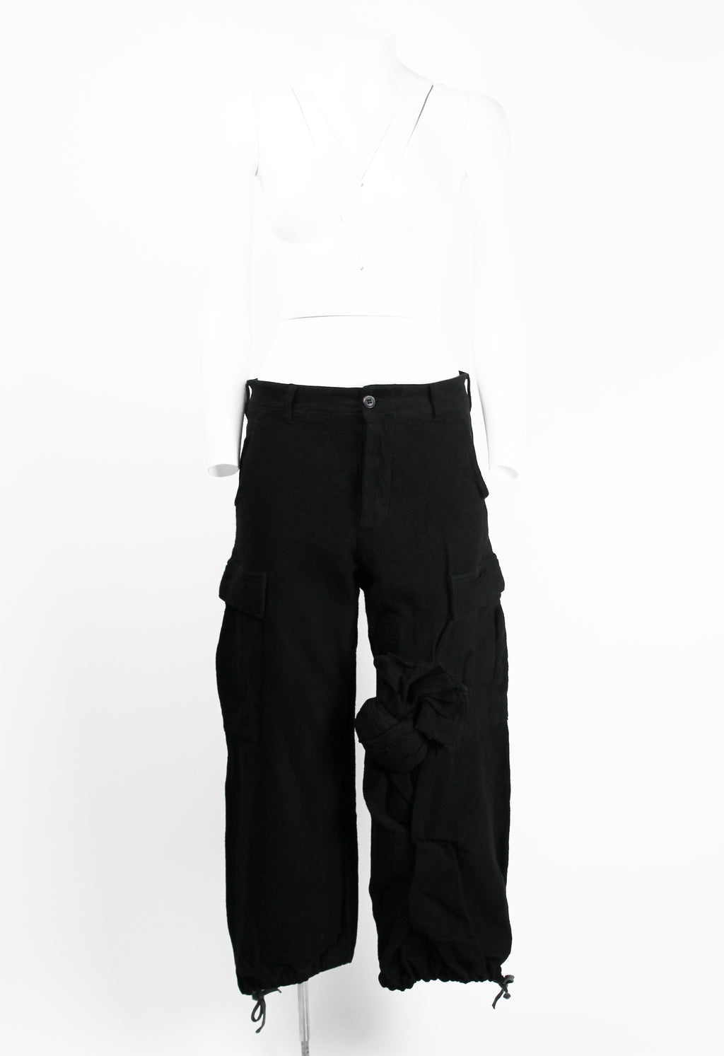 COMME DES GARCONS SS 2003 CARGO KNOT TROUSERS