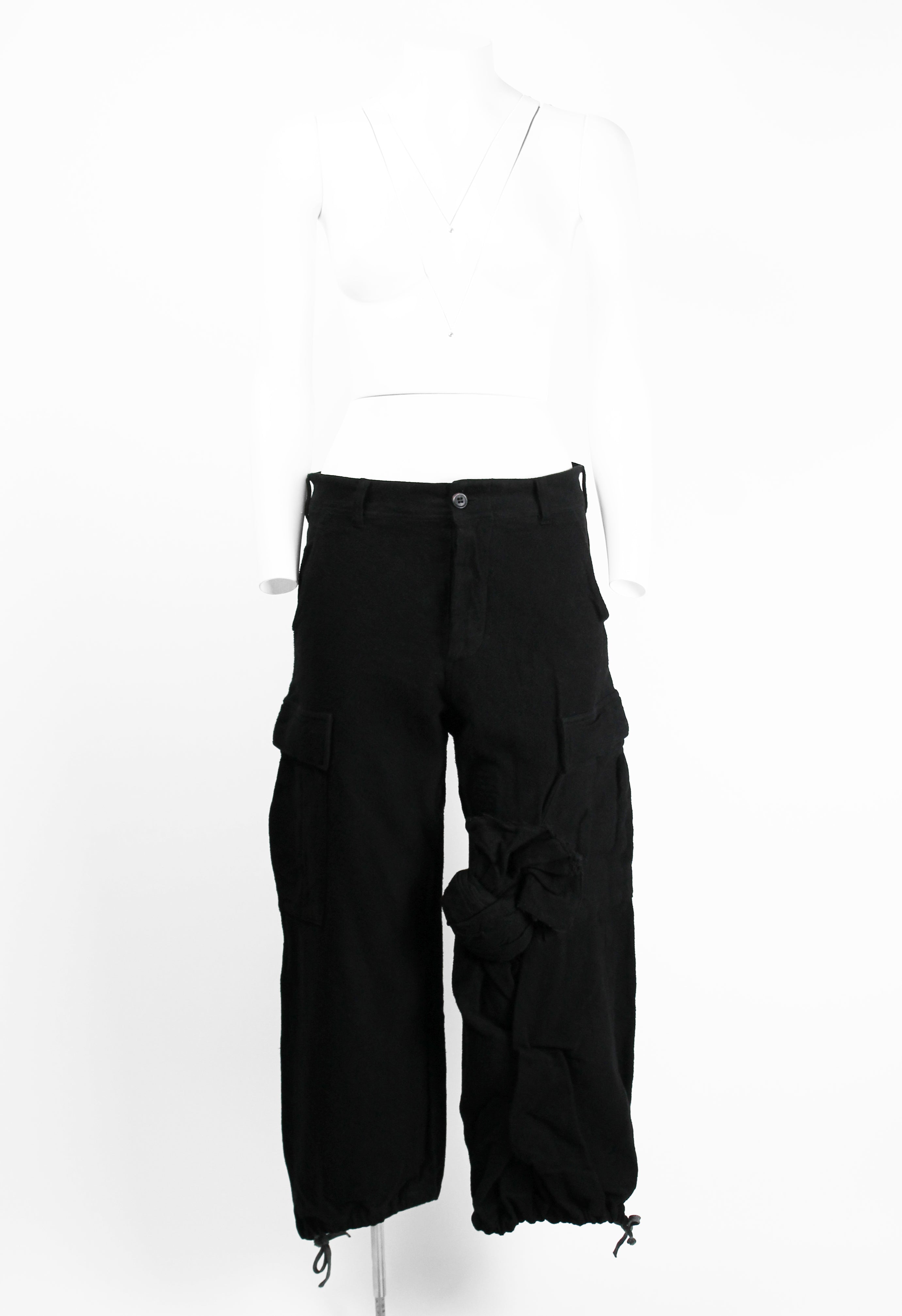 COMME DES GARCONS SS 2003 CARGO KNOT TROUSERS