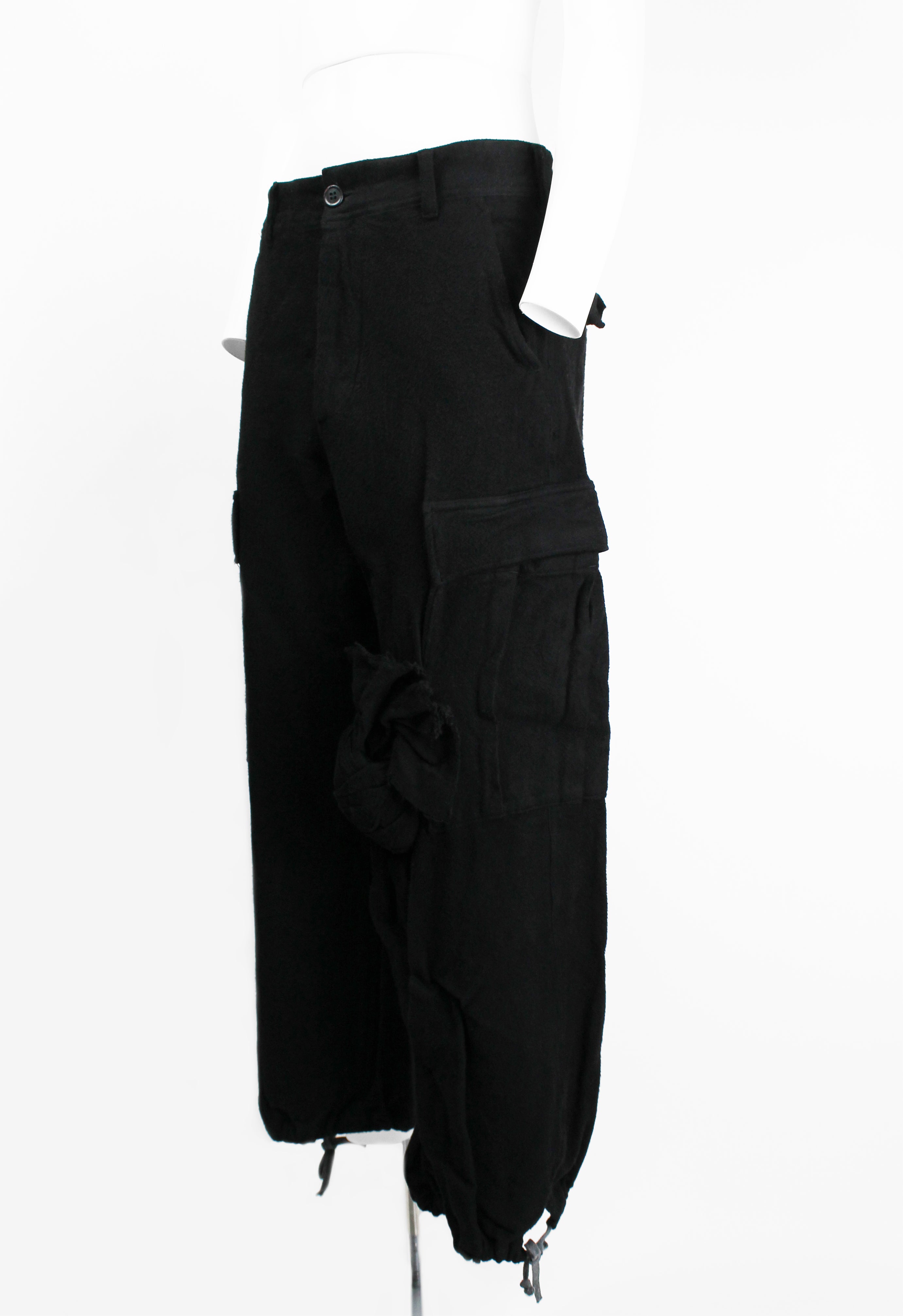 COMME DES GARCONS SS 2003 CARGO KNOT TROUSERS
