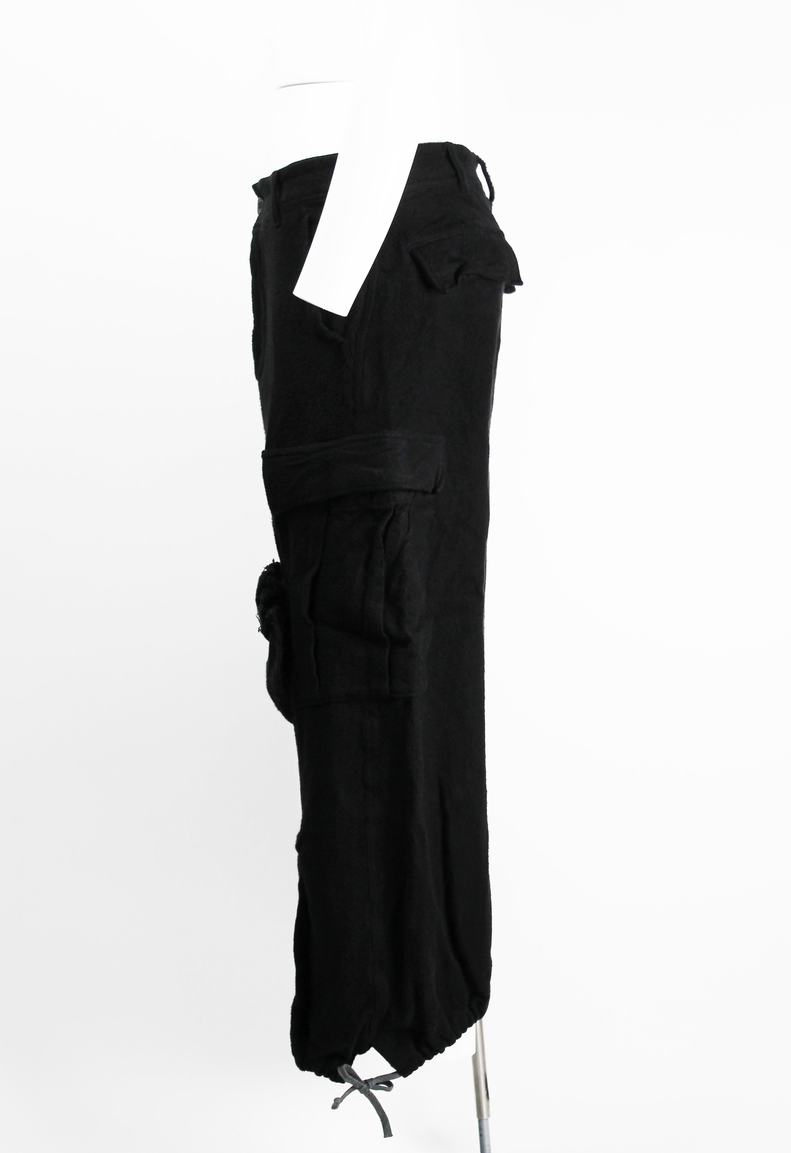 COMME DES GARCONS SS 2003 CARGO KNOT TROUSERS