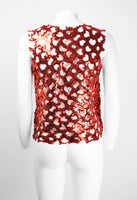 COMME DES GARCONS SS 2015 SEQUIN HEARTS TOP