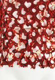 COMME DES GARCONS SS 2015 SEQUIN HEARTS TOP