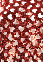 COMME DES GARCONS SS 2015 SEQUIN HEARTS TOP