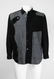 COMME DES GARCONS SHIRT 2004 RECONSTRUCTED SHIRT WITH ATTACHED FABRICS