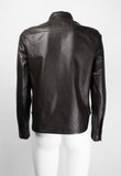 COMME DES GARCONS TRICOT 2002 BROWN LEATHER SHIRT