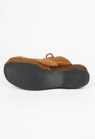 COMME DES GARCONS TRICOT CALF HAIR CLOGS