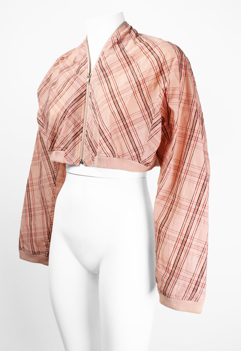 COMME DES GARCONS TRICOT 1990'S CROPPED FULL ZIP JACKET