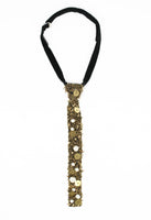 COMME DES GARCONS TRICOT PEARL BEADED EMBELLISHED TIE