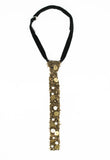 COMME DES GARCONS TRICOT PEARL BEADED EMBELLISHED TIE