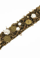 COMME DES GARCONS TRICOT PEARL BEADED EMBELLISHED TIE
