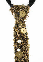 COMME DES GARCONS TRICOT PEARL BEADED EMBELLISHED TIE