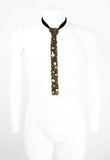 COMME DES GARCONS TRICOT PEARL BEADED EMBELLISHED TIE