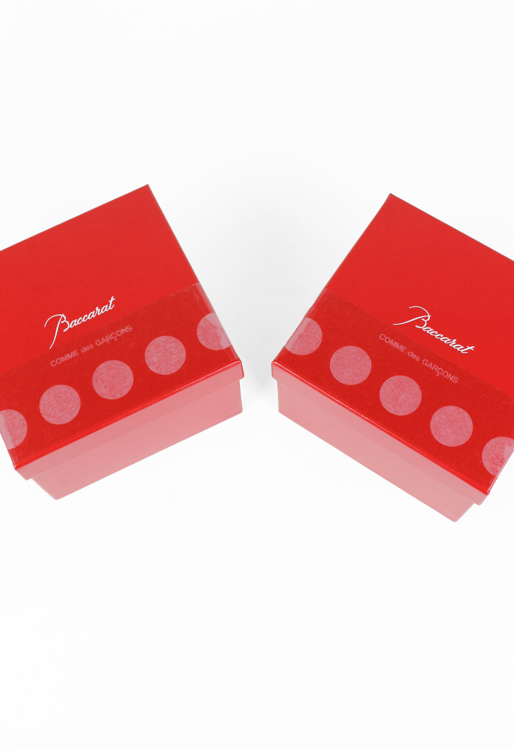 COMME DES GARCONS X BACCARAT 2019 CRYSTAL HARCOURT GLASSES SET