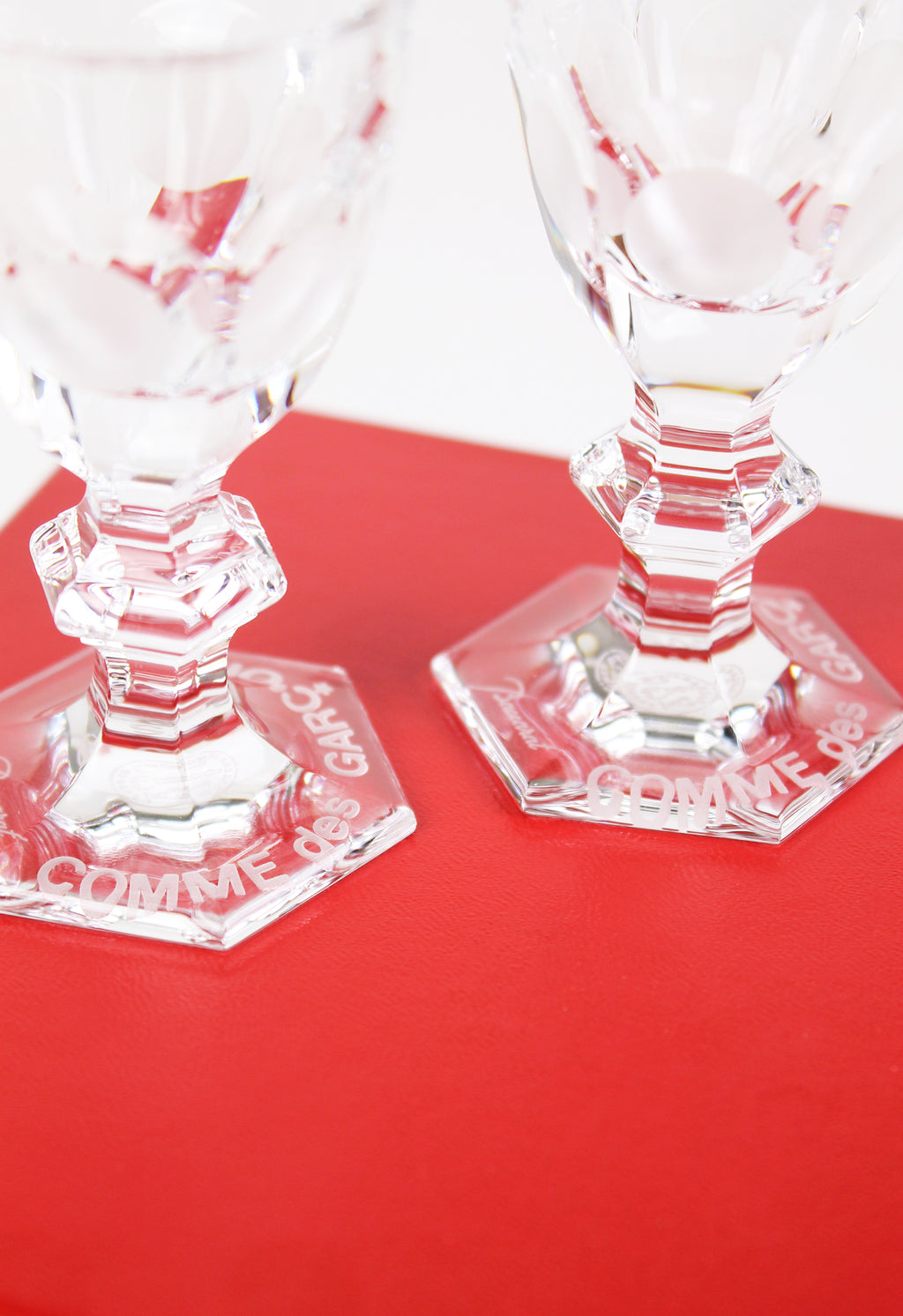 COMME DES GARCONS X BACCARAT 2019 CRYSTAL HARCOURT GLASSES SET