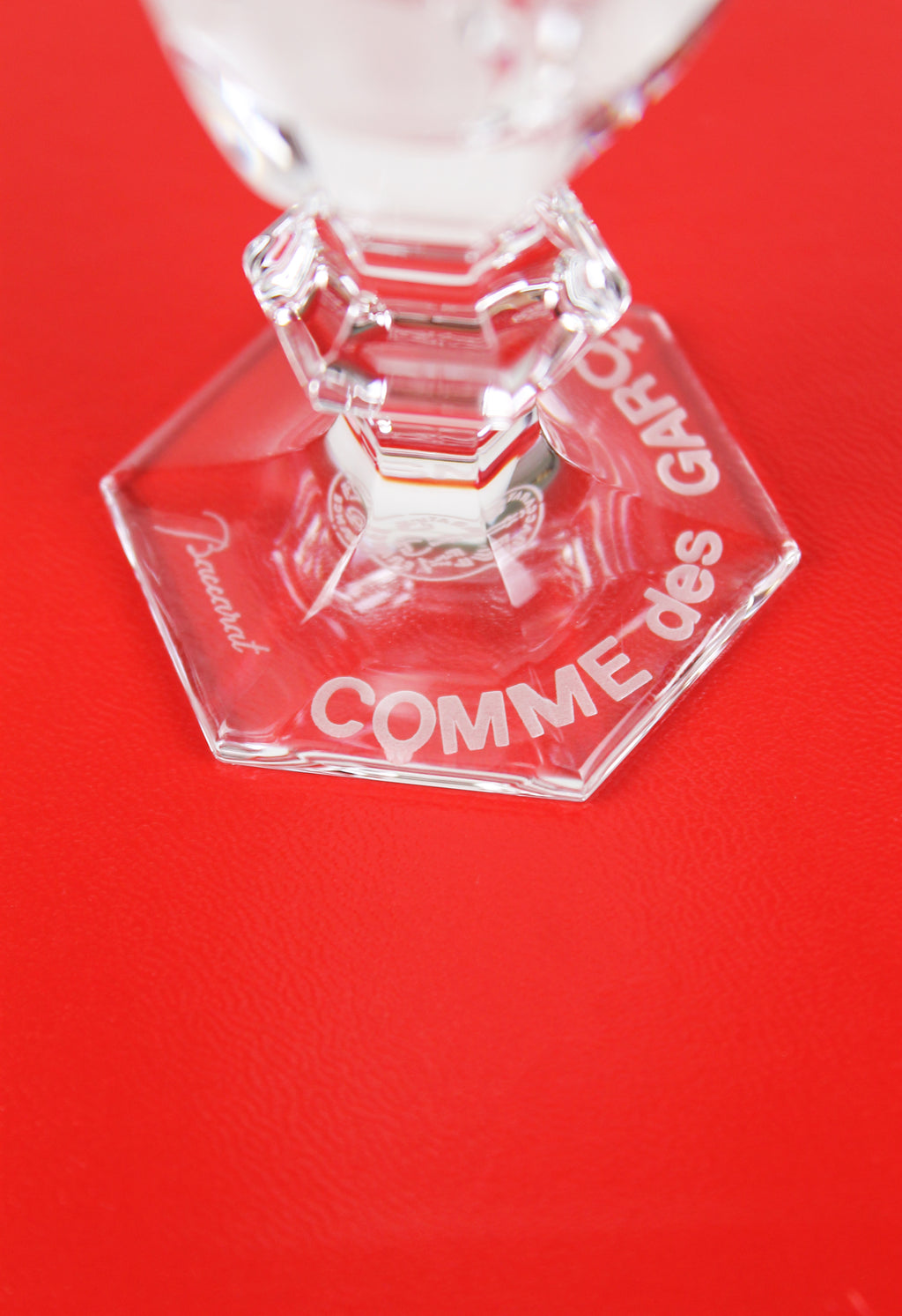 COMME DES GARCONS X BACCARAT 2019 CRYSTAL HARCOURT GLASSES SET