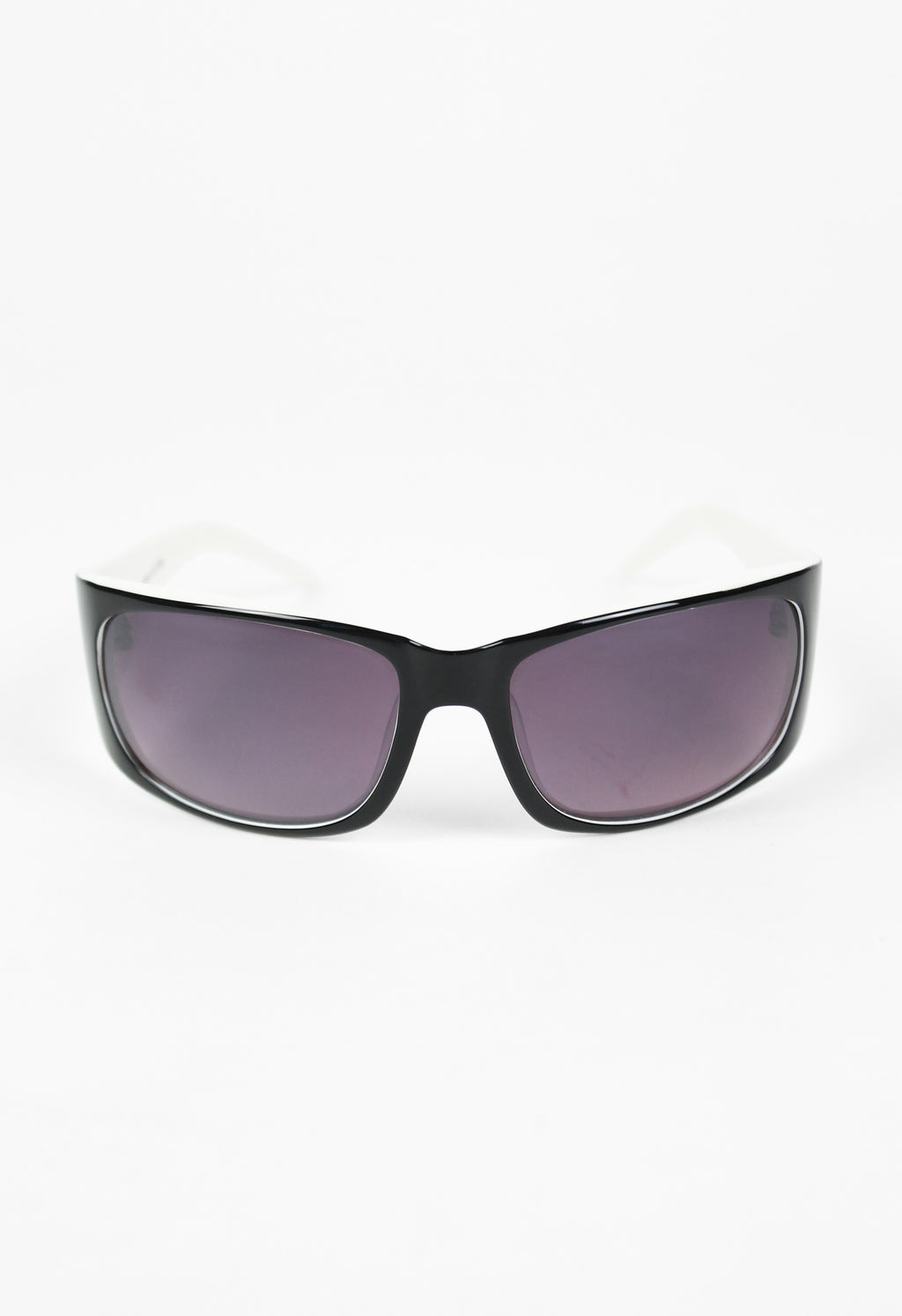 COURRÈGES WRAPAROUND BI-COLOUR SUNGLASSES