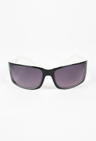 COURREGES WRAPAROUND BI-COLOUR SUNGLASSES