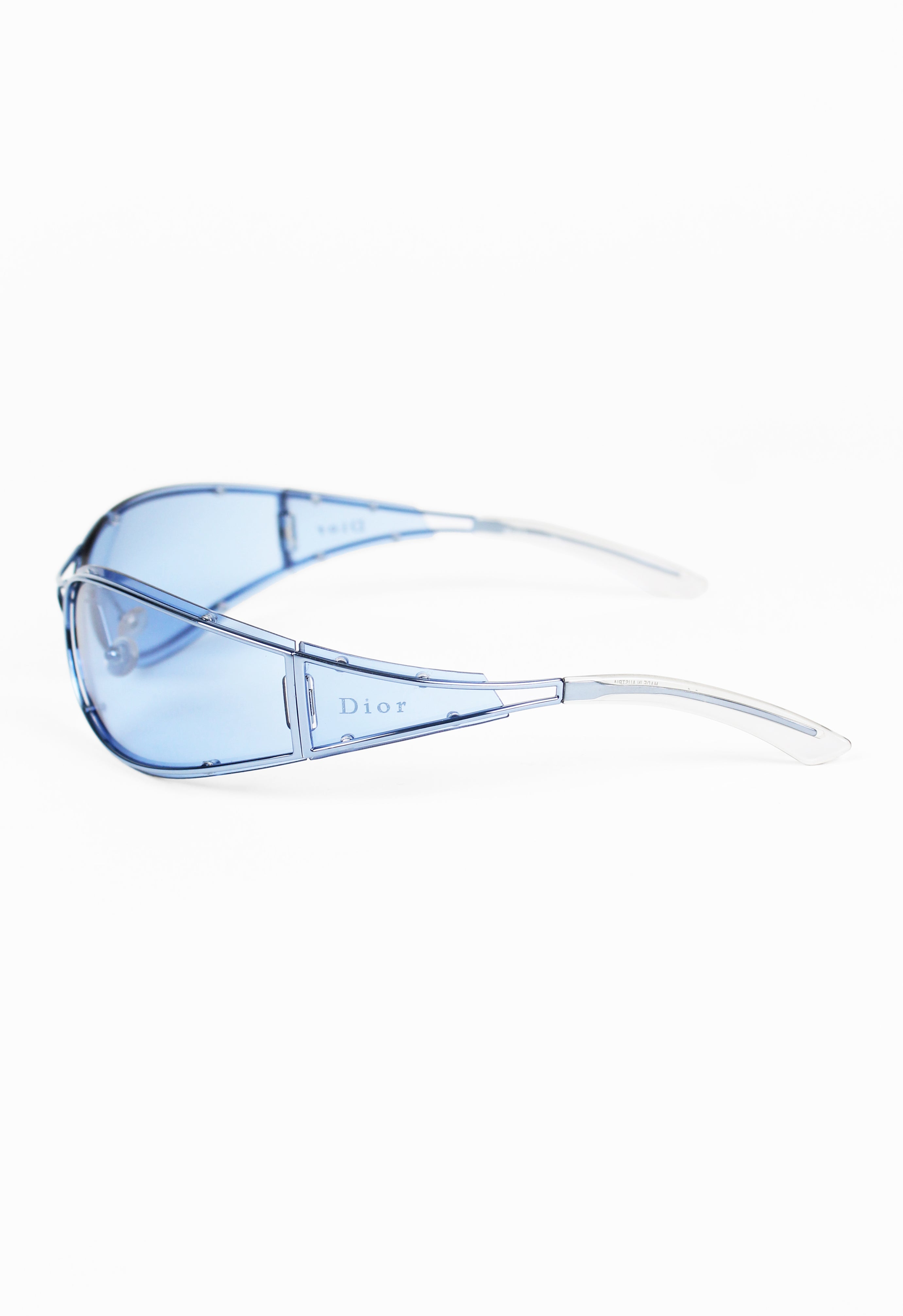 DIOR JOHN GALLIANO SS 2001 BLUE TRAILER PARK SUNGLASSES
