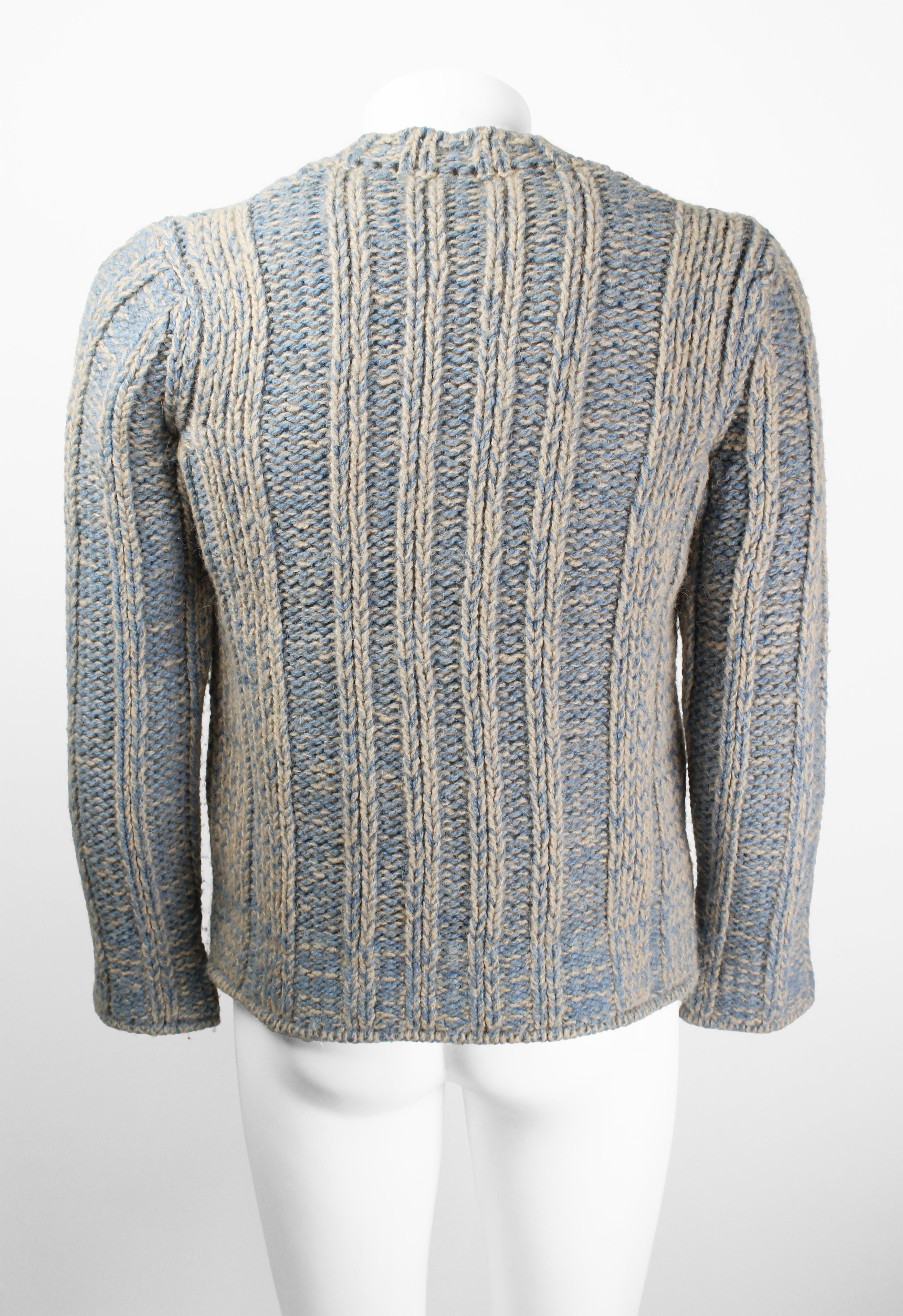 DRIES VAN NOTEN FW 2001 CABLE KNIT JUMPER