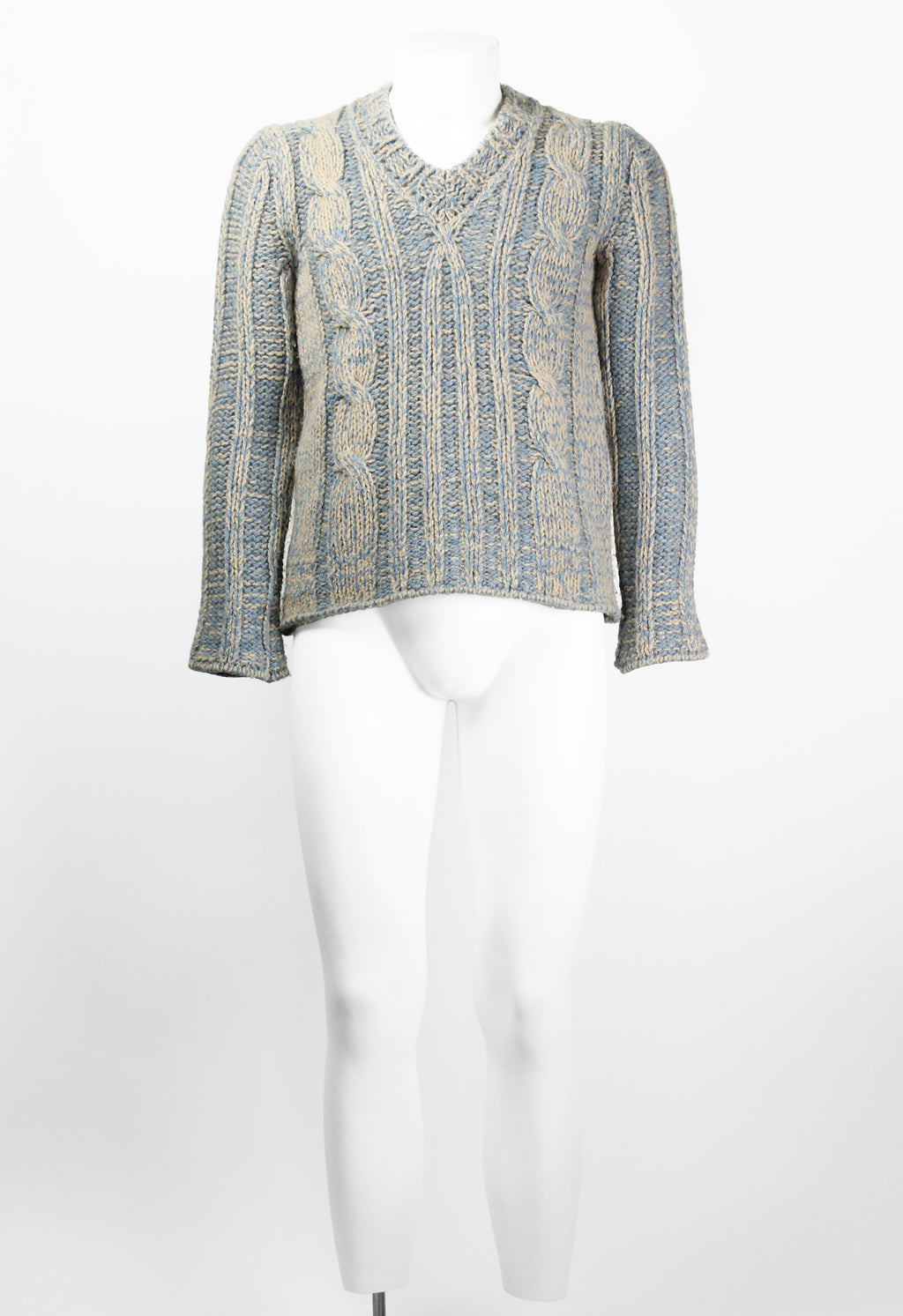 DRIES VAN NOTEN FW 2001 CABLE KNIT JUMPER