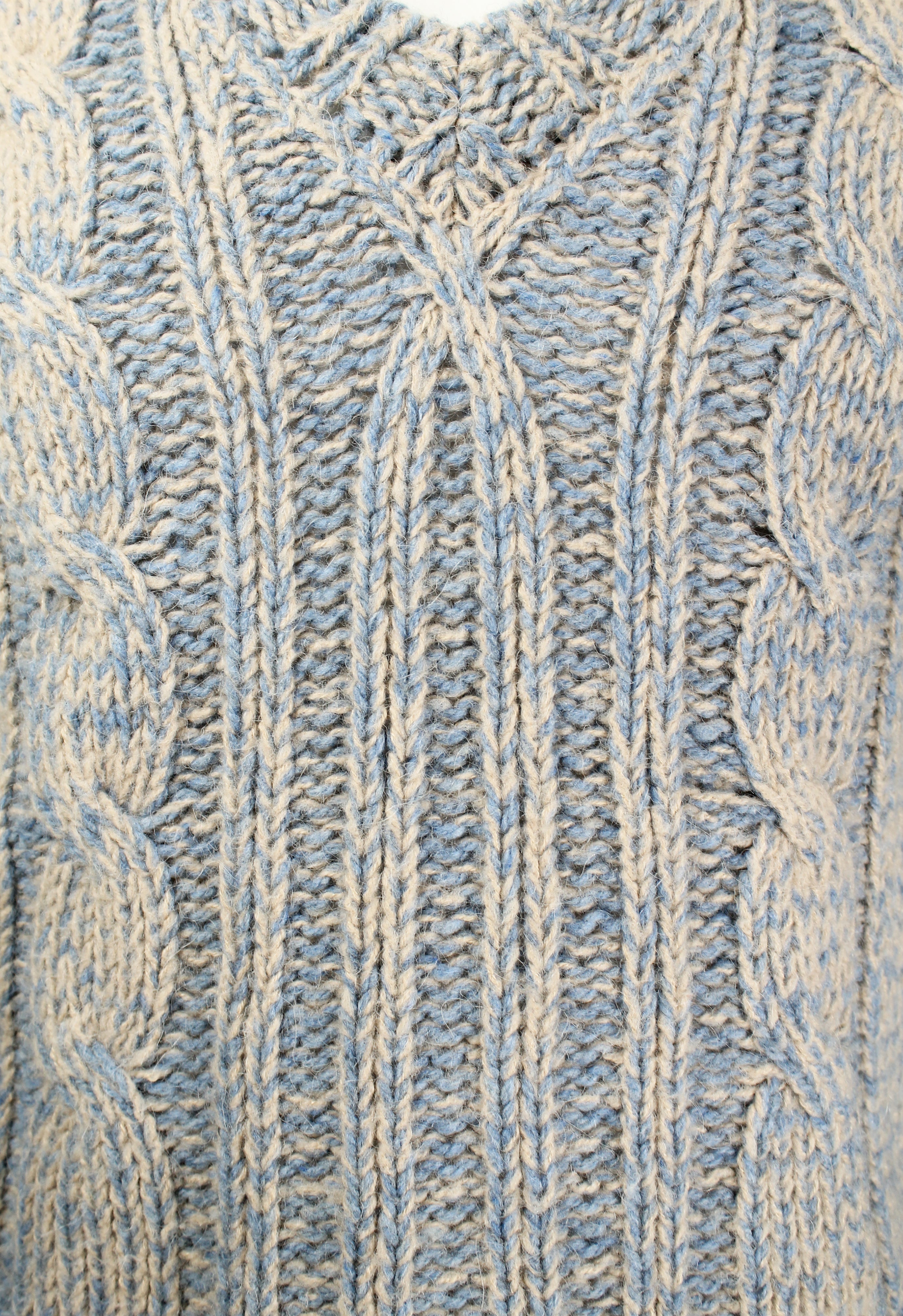 DRIES VAN NOTEN FW 2001 CABLE KNIT JUMPER