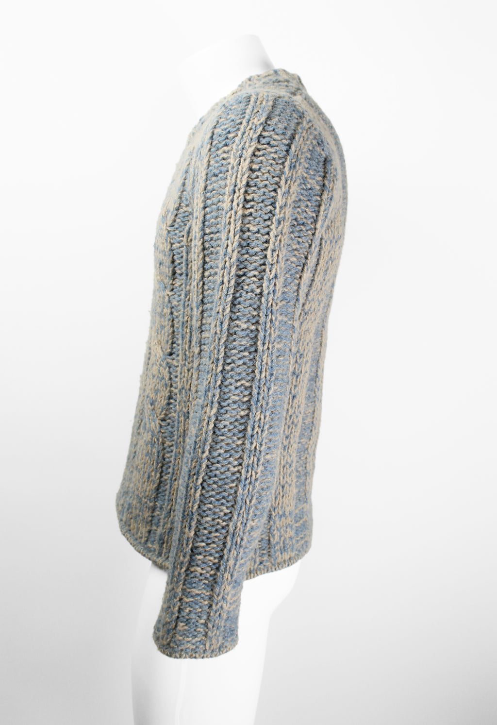 DRIES VAN NOTEN FW 2001 CABLE KNIT JUMPER