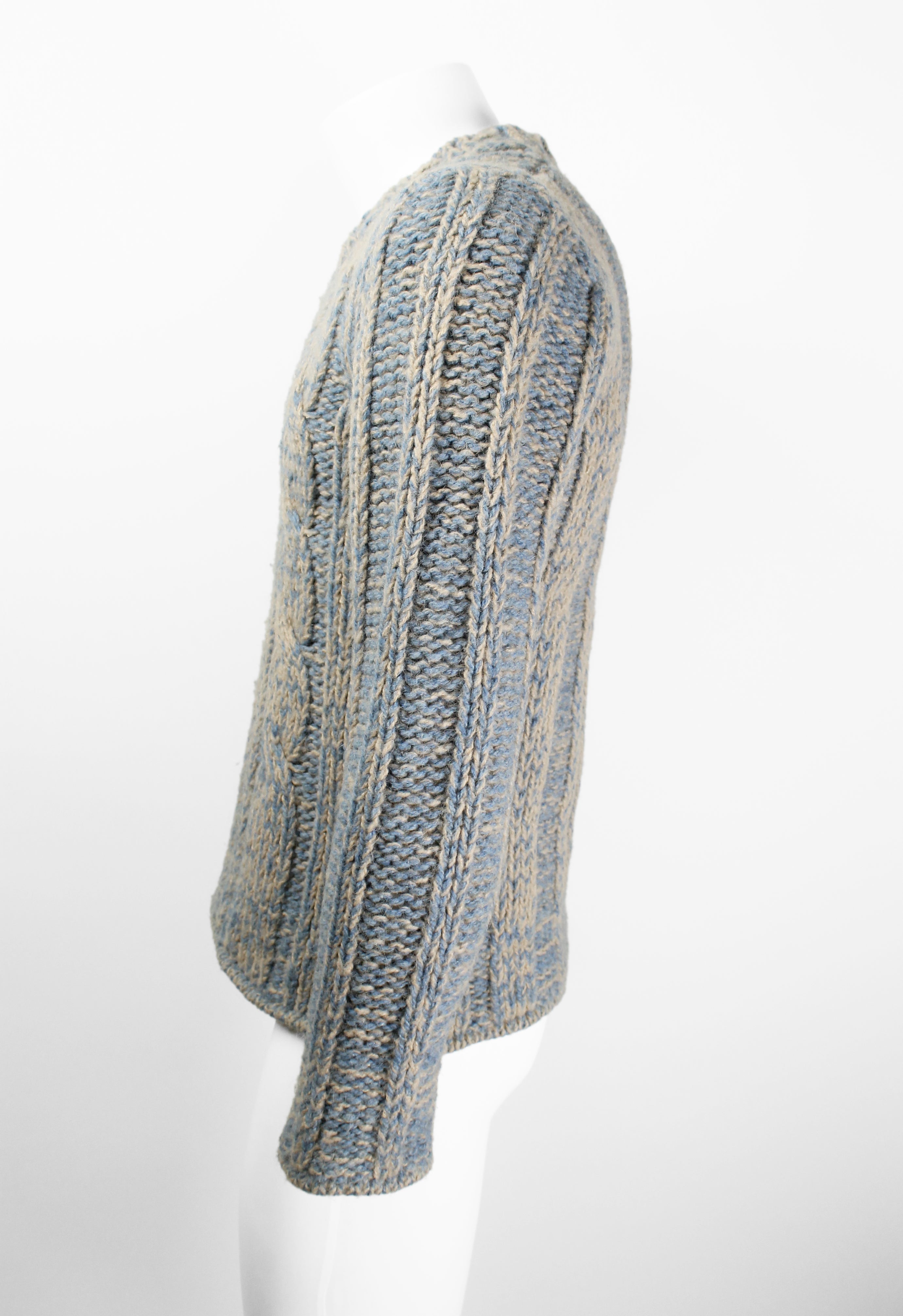 DRIES VAN NOTEN FW 2001 CABLE KNIT JUMPER