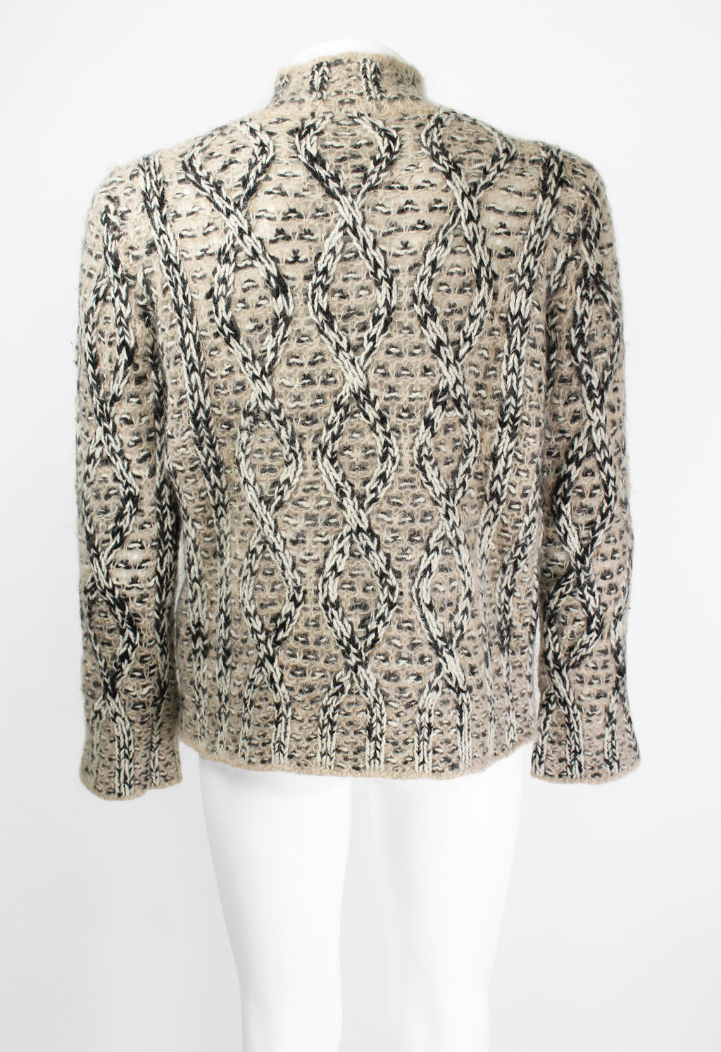 DRIES VAN NOTEN FW 2001 MOHAIR CABLE KNIT