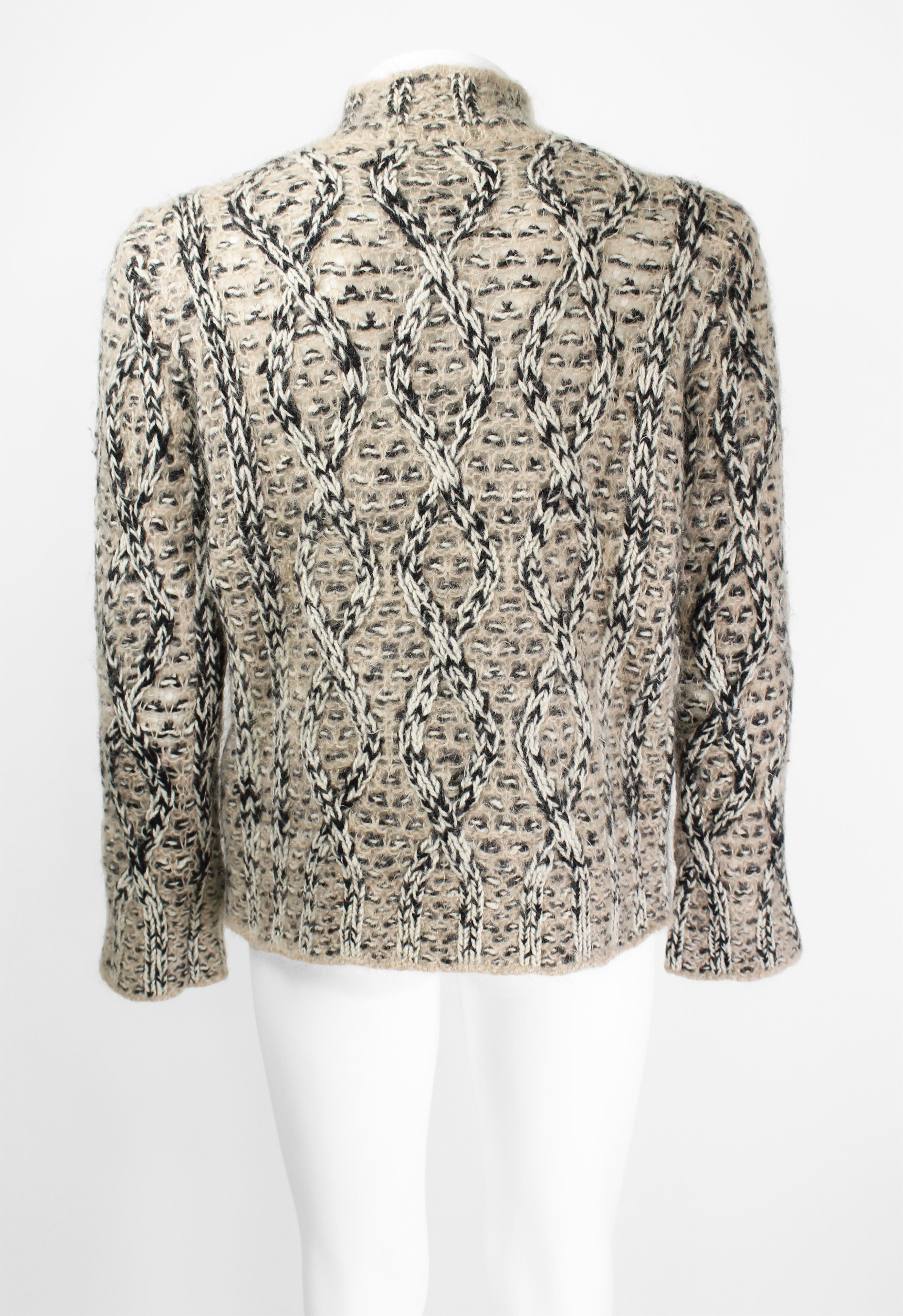 DRIES VAN NOTEN FW 2001 MOHAIR CABLE KNIT