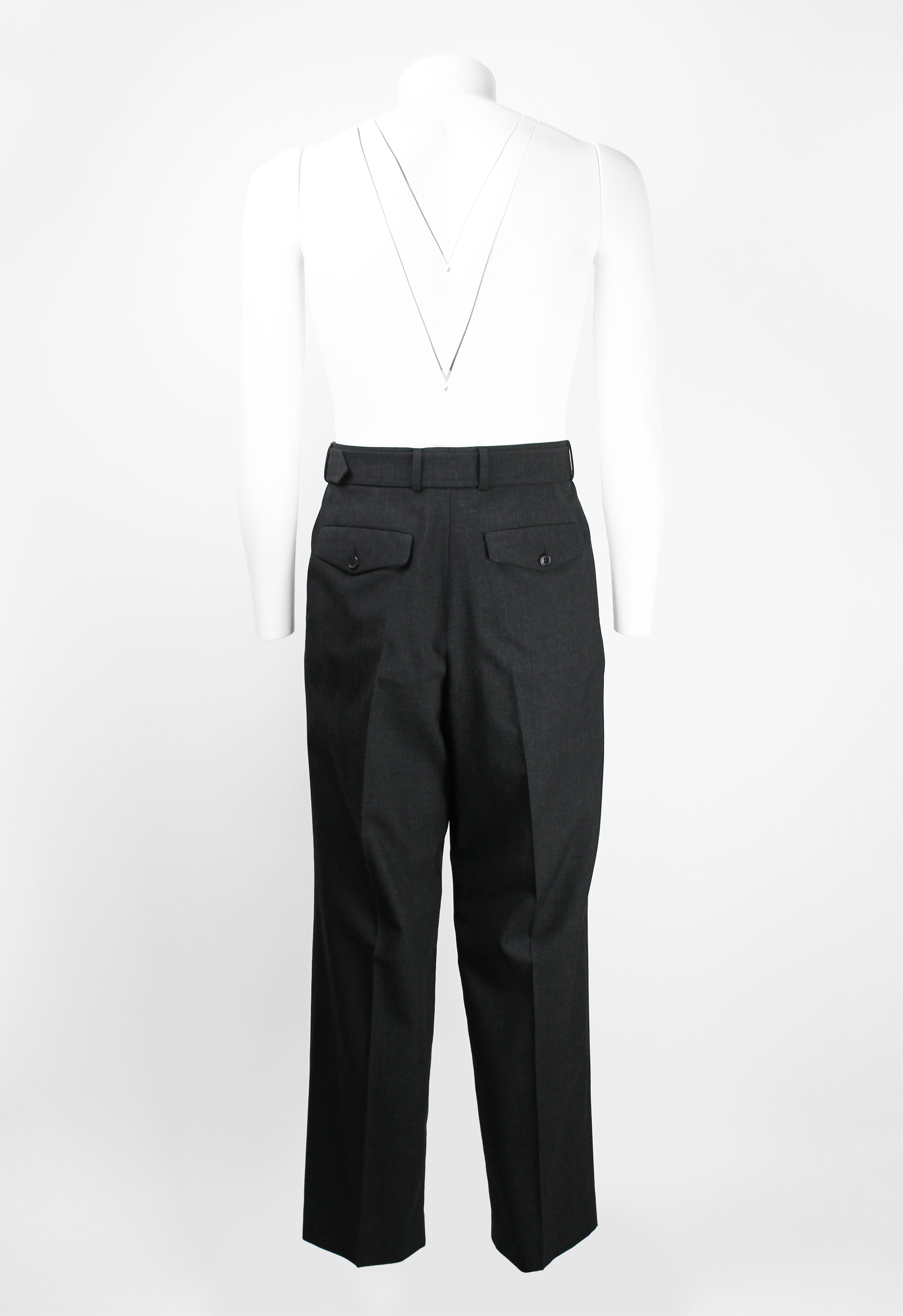DRIES VAN NOTEN FW 2019 WOOL BELTED TROUSERS