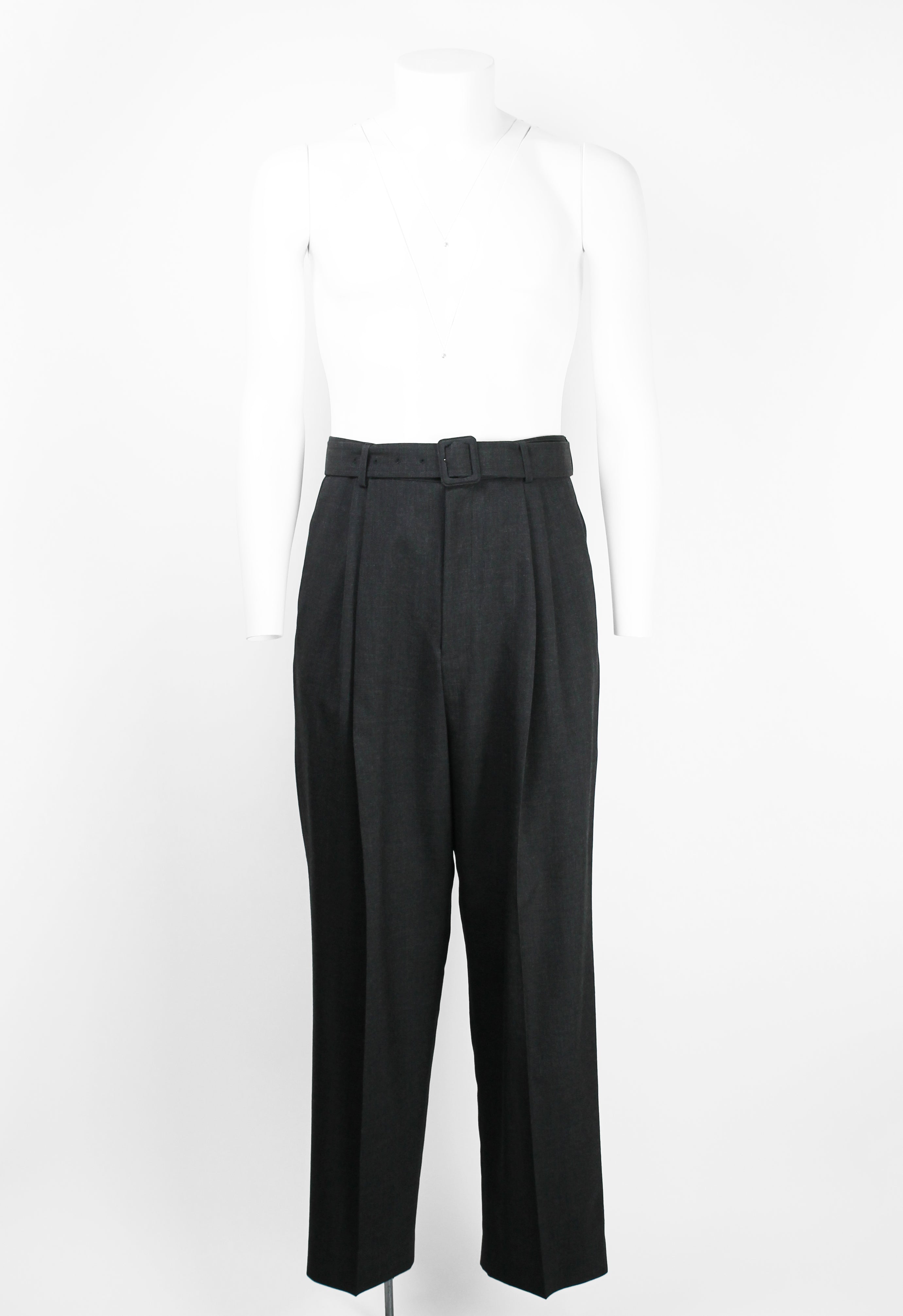 DRIES VAN NOTEN FW 2019 WOOL BELTED TROUSERS