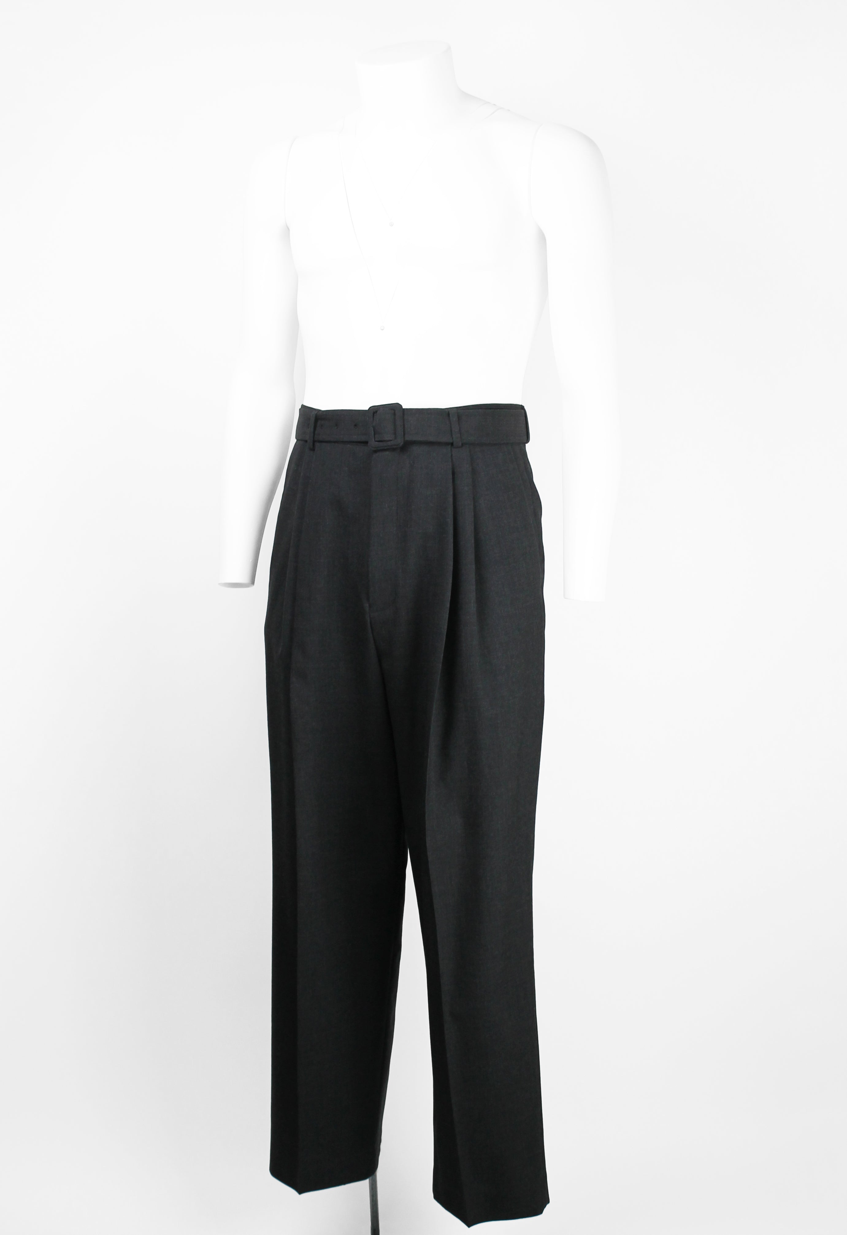 DRIES VAN NOTEN FW 2019 WOOL BELTED TROUSERS