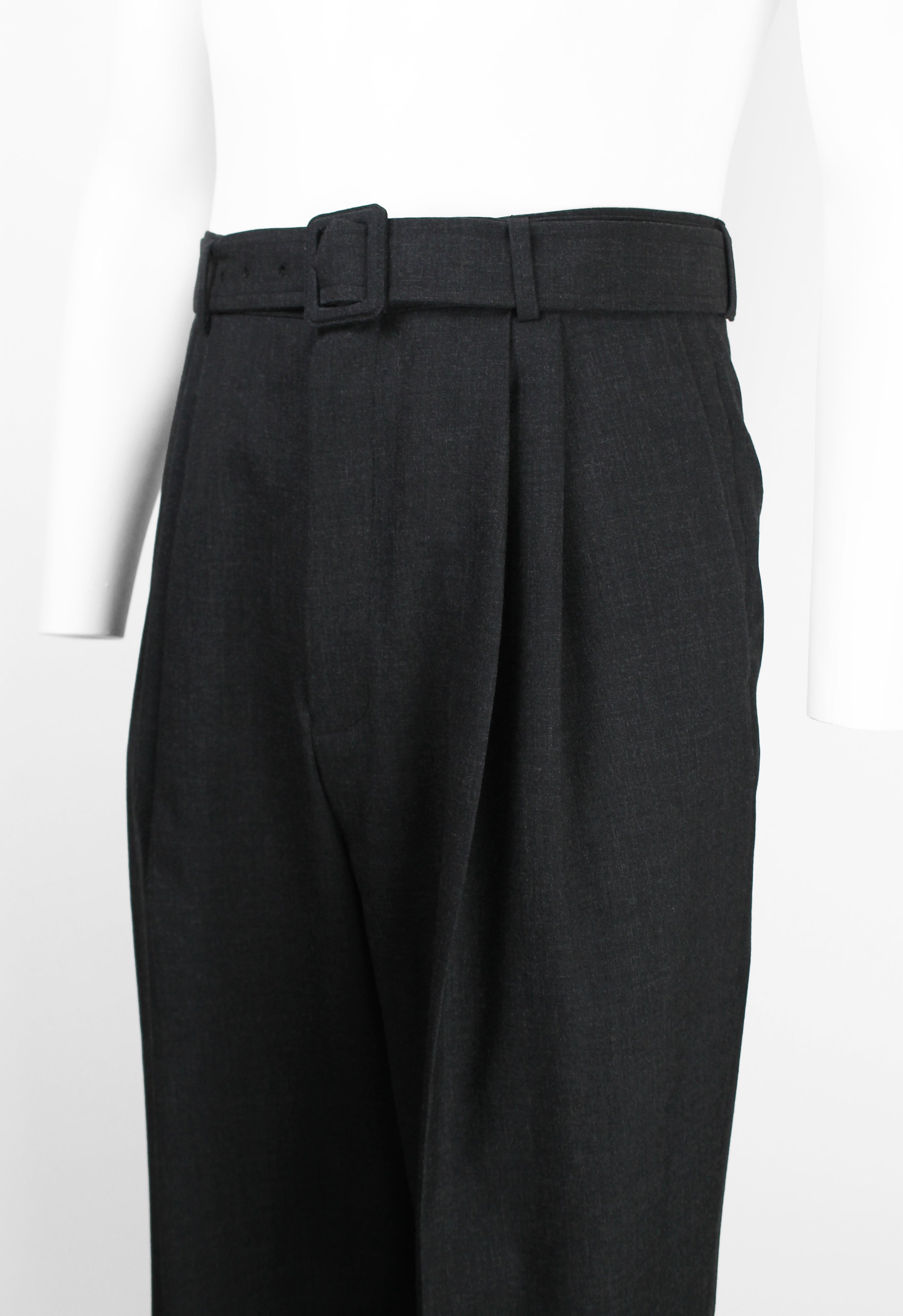 DRIES VAN NOTEN FW 2019 WOOL BELTED TROUSERS