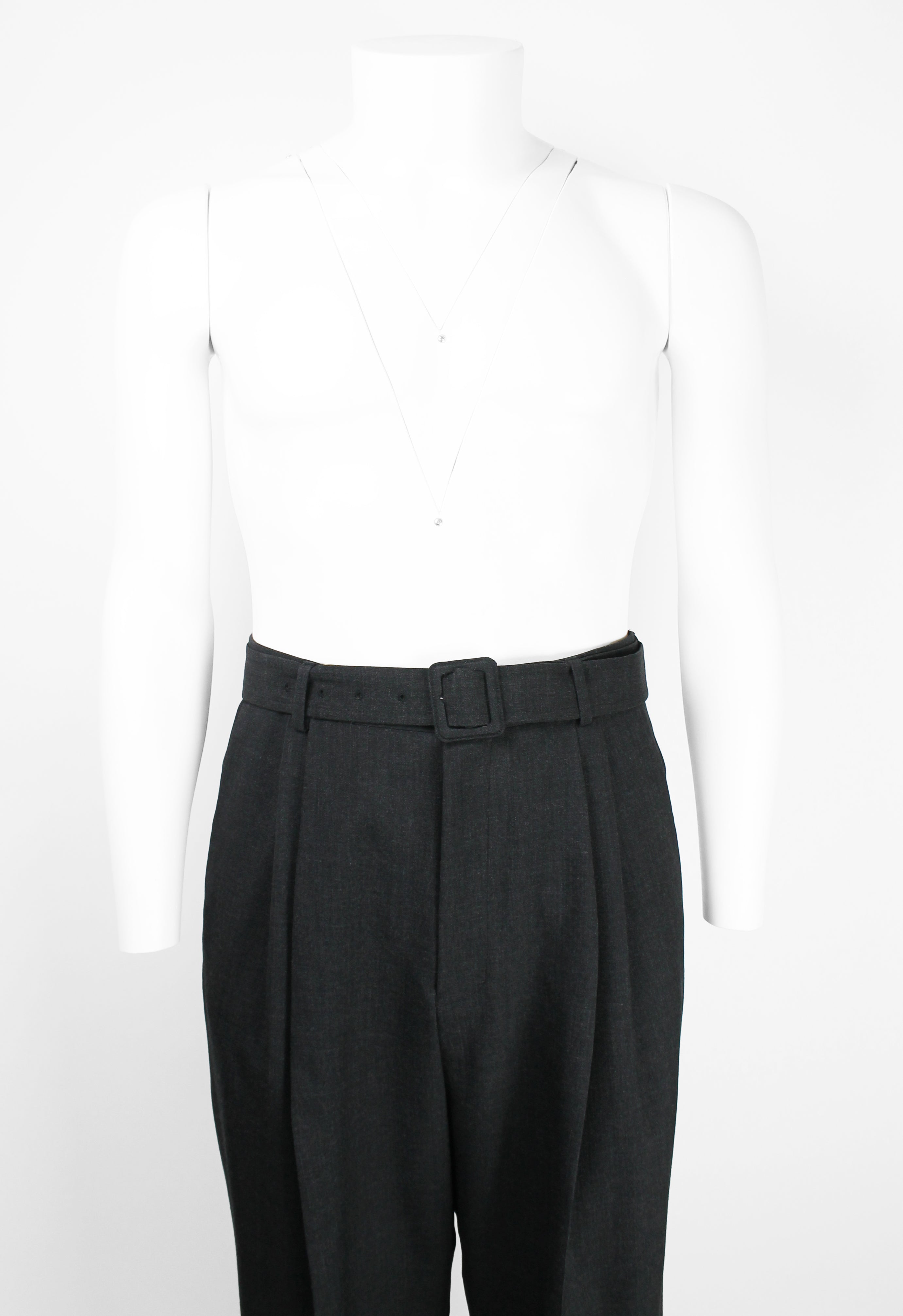 DRIES VAN NOTEN FW 2019 WOOL BELTED TROUSERS