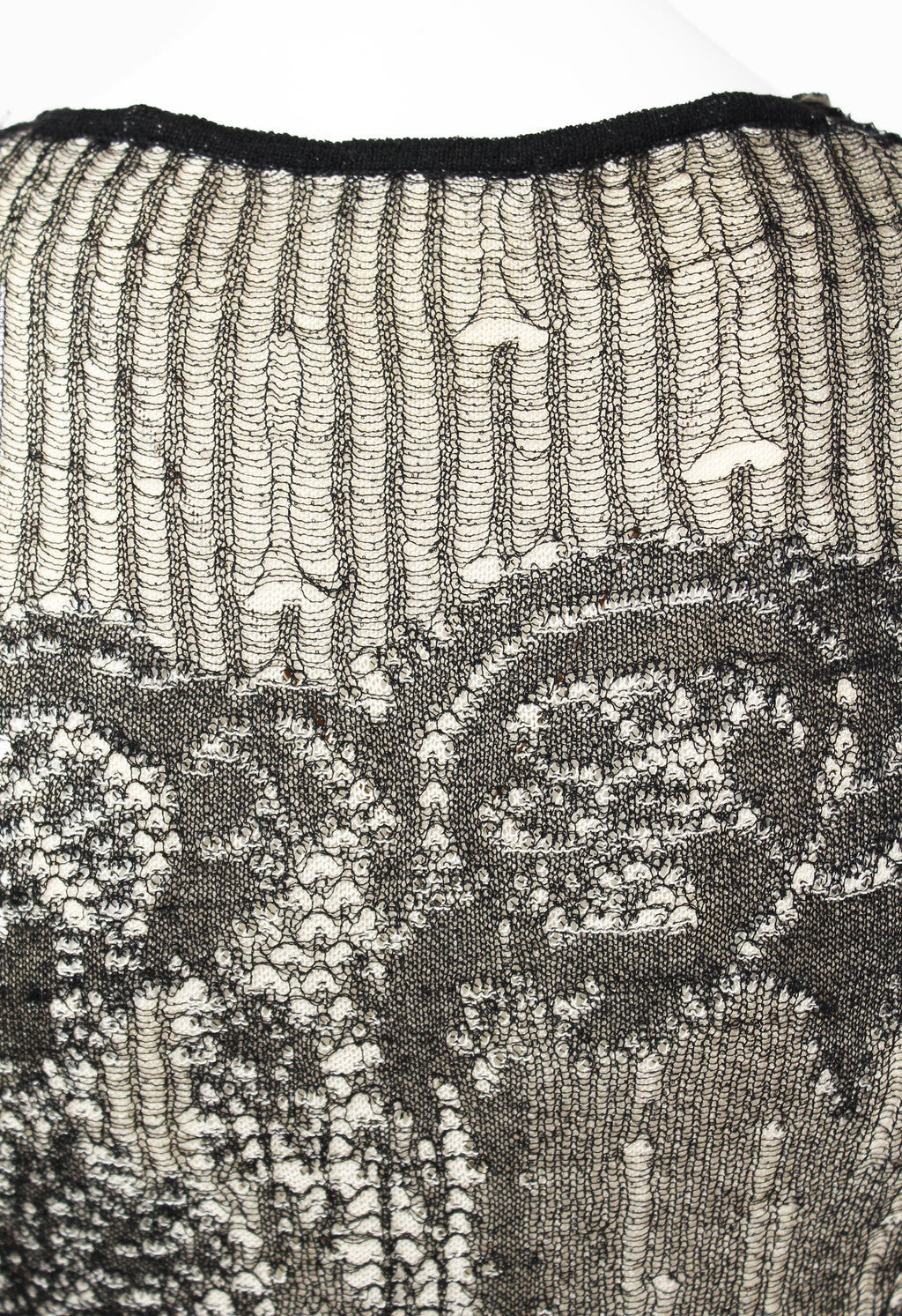 DRIES VAN NOTEN SS 1999 LAYERED DISTRESSED KNIT VEST