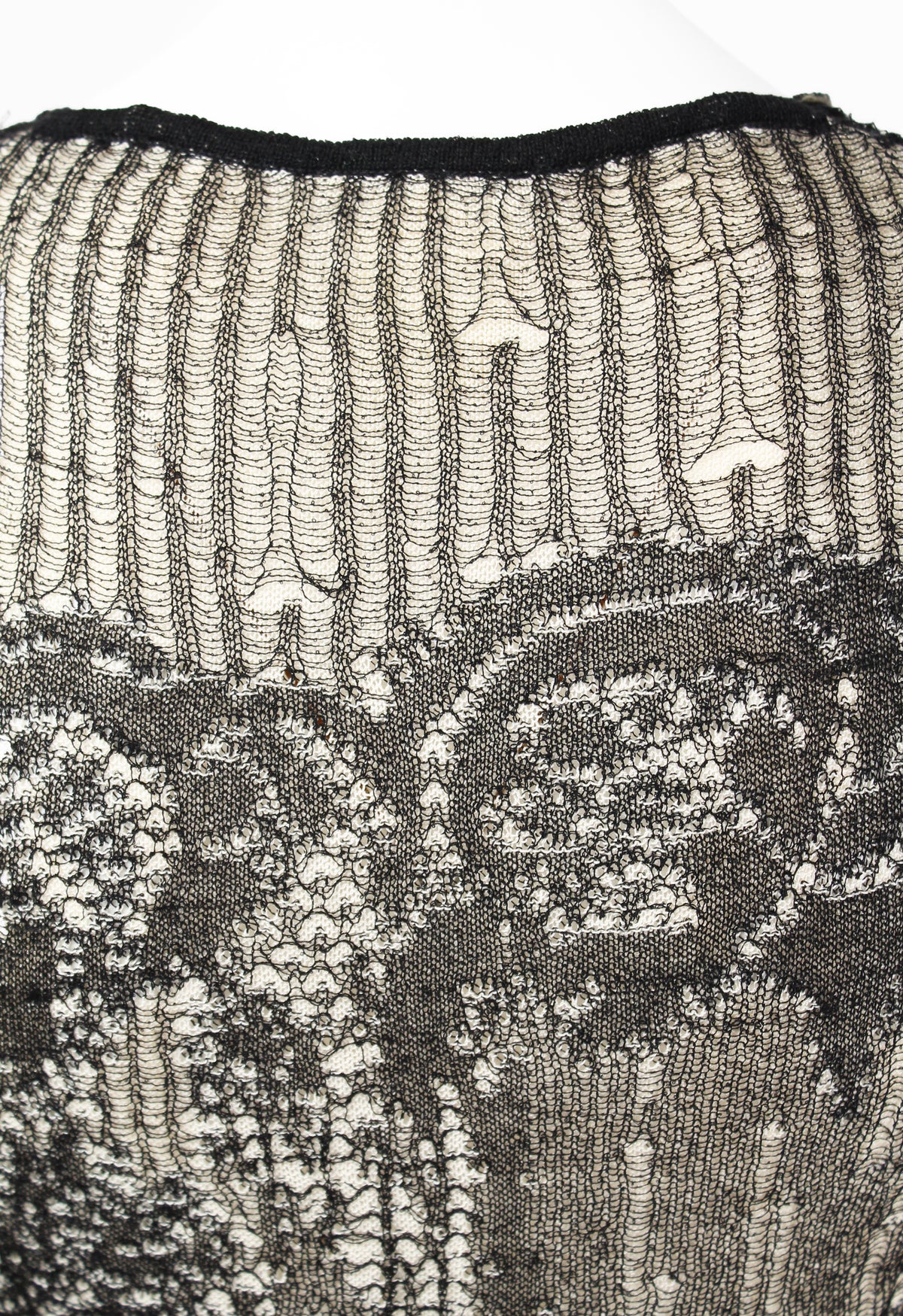 DRIES VAN NOTEN SS 1999 LAYERED DISTRESSED KNIT VEST
