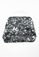 DRIES VAN NOTEN SS 2023 SEQUIN HANDBAG WITH ACRYLIC HOOP HANDLE