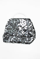 DRIES VAN NOTEN SS 2023 SEQUIN HANDBAG WITH ACRYLIC HOOP HANDLE