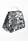 DRIES VAN NOTEN SS 2023 SEQUIN HANDBAG WITH ACRYLIC HOOP HANDLE